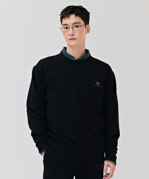 CHASECULT(チェイスカルト)の「共用エッセンシャルレタリングスウェット-DEZU5103B03(スウェット・メンズ・ブラック・90/100/110/95/105)」の1枚目の写真