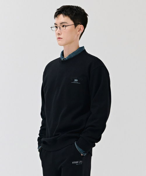 CHASECULT(チェイスカルト)の「共用エッセンシャルレタリングスウェット-DEZU5103B03(スウェット・メンズ・ブラック・90/100/110/95/105)」の4枚目の写真