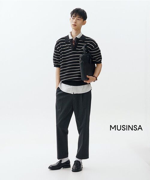 MUSINSA STANDARD（ムシンサスタンダード）の「リラックスドウォッシュドポプリン半袖シャツ[ダスティミント]（シャツ/ブラウス・メンズ・その他・SMALL/MEDIUM/LARGE/X-LARGE/XX-LARGE）」の7枚目の写真