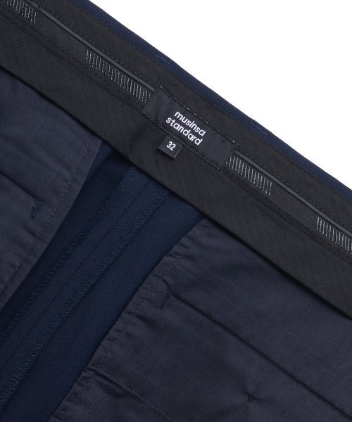 MUSINSA STANDARD（ムシンサスタンダード）の「軽量テーパード隠しバンディングクロップドスラックス[ディープブルー]（スラックス・メンズ・その他・31/26/27/28/29/42/30/32）」の8枚目の写真
