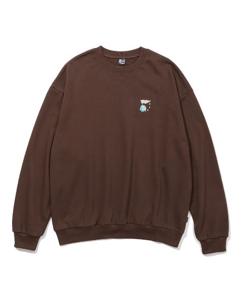 POLeR（ポーラー）の「POLER ZILLA CREW（ポーラー ジラ クルー）（スウェット・メンズ・アッシュグレー/ブラウン/ブラック・MEDIUM/LARGE/X-LARGE）」の3枚目の写真