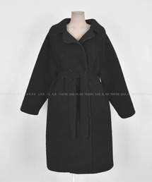 ボア コート ロング」に該当するブラック/黒色系のファッション通販