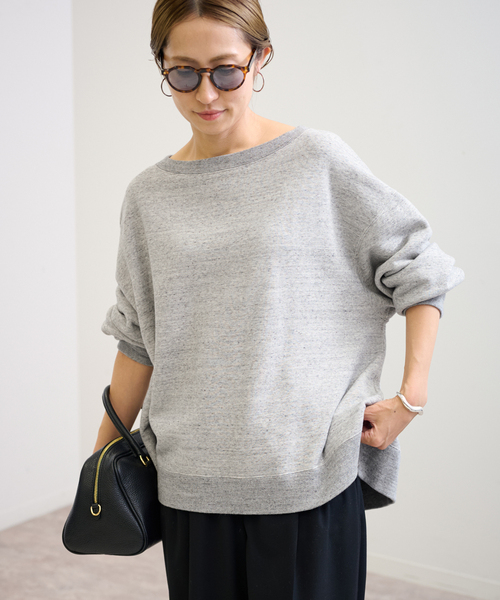 ≪一部カラーWEB限定 / 追加≫ボートネックワイドスウェット 3