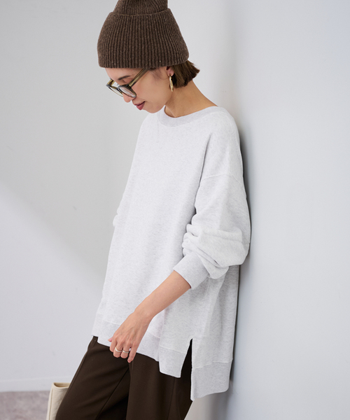 ≪一部カラーWEB限定 / 追加≫ボートネックワイドスウェット 3