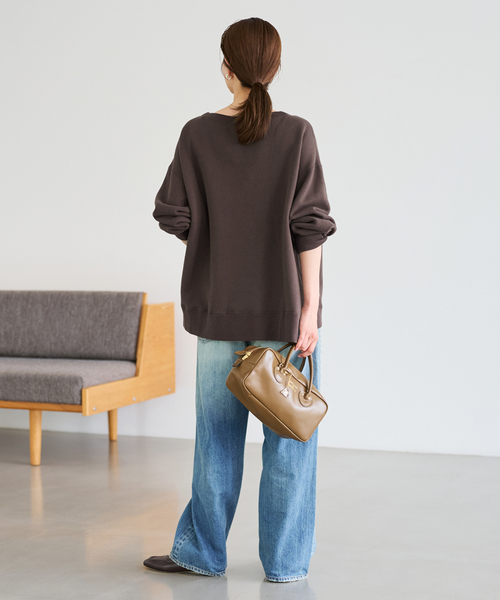 ≪一部カラーWEB限定 / 追加≫ボートネックワイドスウェット 3