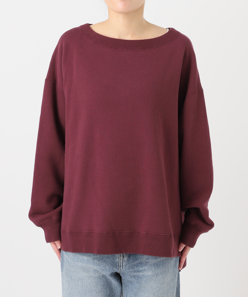 ≪一部カラーWEB限定 / 追加≫ボートネックワイドスウェット 3