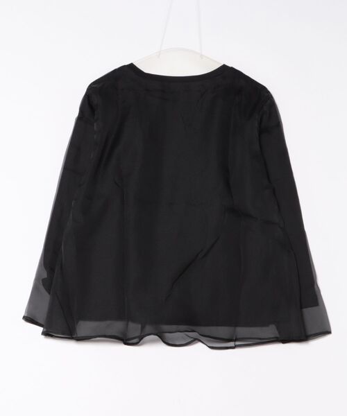 Sawa a la mode(サワアラモード)の「オーガンジーレイヤードプルオーバー(シャツ/ブラウス・レディース・ブラック/ブラック×グレー・FREE)」の21枚目の写真