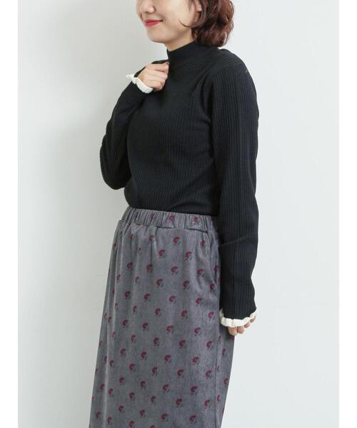 SM2(エスエムツー)の「アソートフリルニット(ニット/セーター・レディース・オフホワイト/キナリ/ネイビー/ブラック・F)」の3枚目の写真