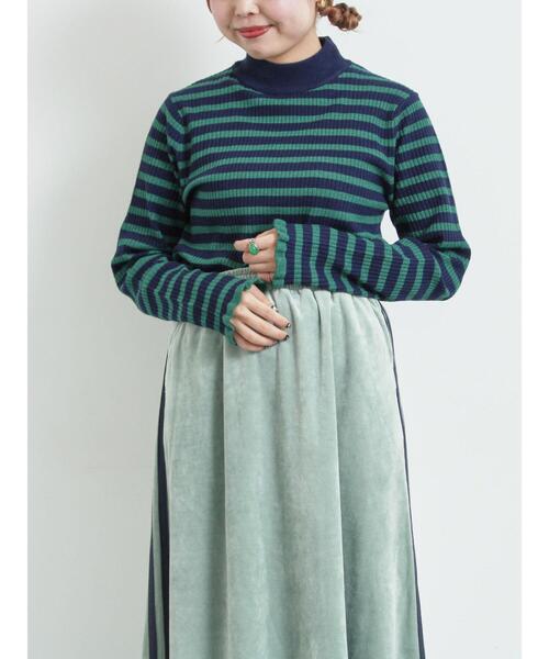 SM2(エスエムツー)の「アソートフリルニット(ニット/セーター・レディース・オフホワイト/キナリ/ネイビー/ブラック・F)」の22枚目の写真