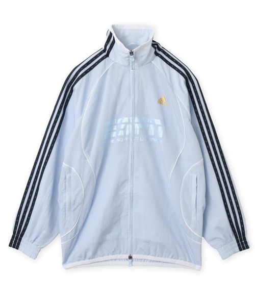 adidas(アディダス)の「adidas TEAMGEIST 2.0 TRACKTOP / アディダス チームガイスト 2.0 トラックトップ(ナイロンジャケット・レディース・ブルー・S/L/M)」の4枚目の写真