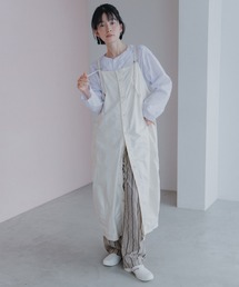 D.M.G. | [D.M.G / ディーエムジー] ムラバックサテン ワークサロペットスカート(サロペット/オーバーオール)