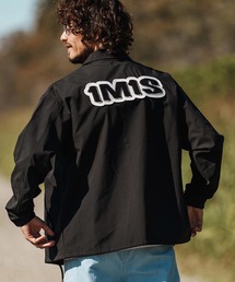 1minute 1second（ワンミニットワンセカンド）の「mj11280-coach jacket with 1M1S chenille embroidered patch コーチジャケット (1M26H180)（ブルゾン）」