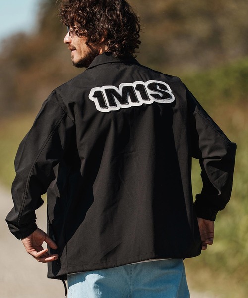 mj11280-coach jacket with 1M1S chenille embroidered patch コーチ