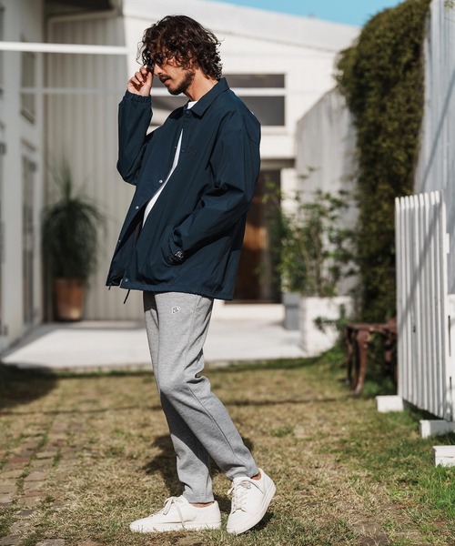 1minute 1second（ワンミニットワンセカンド）の「mj11280-coach jacket with 1M1S chenille embroidered patch コーチジャケット (1M26H180)（ブルゾン・メンズ・ブラック/ベージュ/ネイビー・M/L/XL）」の11枚目の写真