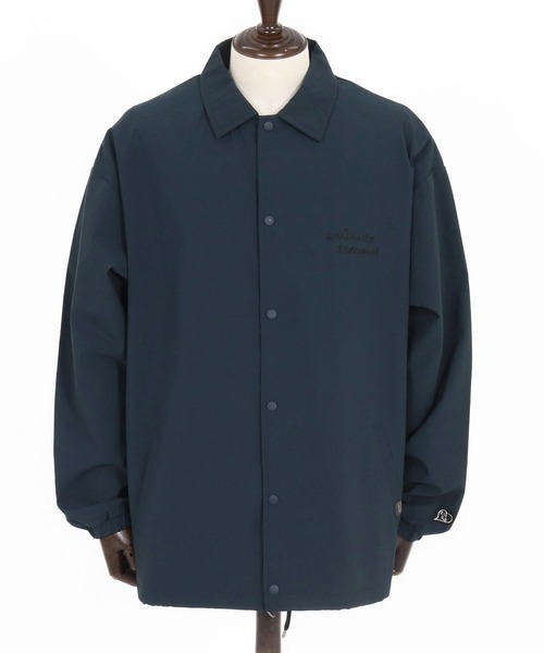 1minute 1second（ワンミニットワンセカンド）の「mj11280-coach jacket with 1M1S chenille embroidered patch コーチジャケット (1M26H180)（ブルゾン・メンズ・ブラック/ベージュ/ネイビー・M/L/XL）」の20枚目の写真