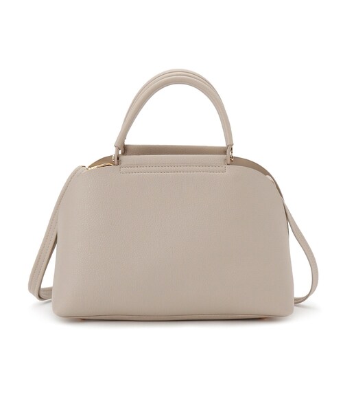 grove（グローブ）の「【ハレの日にもデイリーにも】バーハンドルラウンド2WAYトート（ハンドバッグ・レディース・ブラック/イエロー系その他/ライトグレー/ピンク・00）」の14枚目の写真