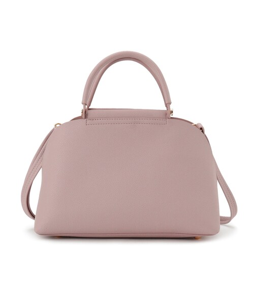 grove（グローブ）の「【ハレの日にもデイリーにも】バーハンドルラウンド2WAYトート（ハンドバッグ・レディース・ブラック/イエロー系その他/ライトグレー/ピンク・00）」の16枚目の写真