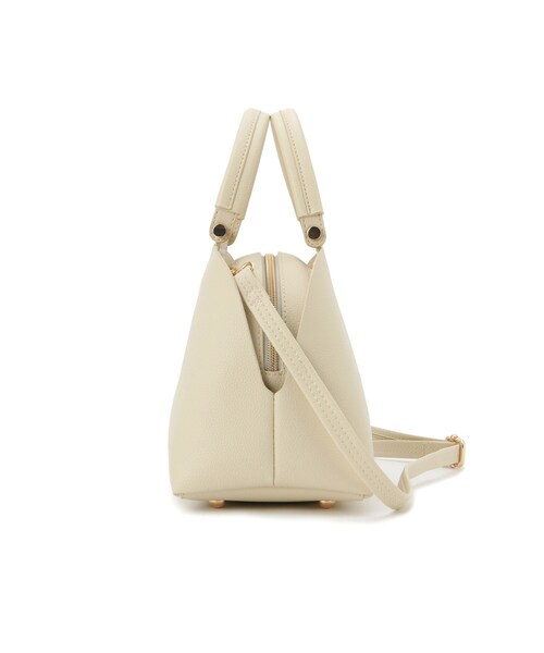 grove（グローブ）の「【ハレの日にもデイリーにも】バーハンドルラウンド2WAYトート（ハンドバッグ・レディース・ブラック/イエロー系その他/ライトグレー/ピンク・00）」の18枚目の写真