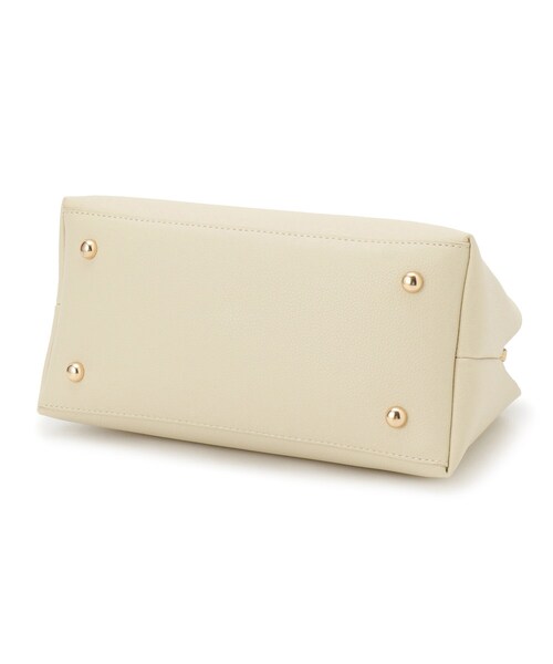 grove（グローブ）の「【ハレの日にもデイリーにも】バーハンドルラウンド2WAYトート（ハンドバッグ・レディース・ブラック/イエロー系その他/ライトグレー/ピンク・00）」の20枚目の写真