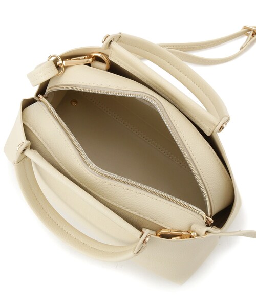 grove（グローブ）の「【ハレの日にもデイリーにも】バーハンドルラウンド2WAYトート（ハンドバッグ・レディース・ブラック/イエロー系その他/ライトグレー/ピンク・00）」の21枚目の写真