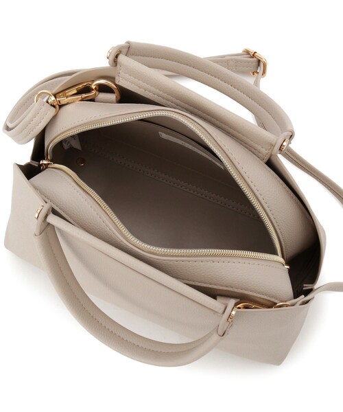 grove（グローブ）の「【ハレの日にもデイリーにも】バーハンドルラウンド2WAYトート（ハンドバッグ・レディース・ブラック/イエロー系その他/ライトグレー/ピンク・00）」の22枚目の写真