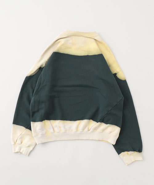 JOURNAL STANDARD（ジャーナルスタンダード）の「NOMARHYTHM TEXTILE (ノーマリズム テキスタイル) SMU Hand Dye Twist Sweat（スウェット・メンズ・グリーン・LARGE/MEDIUM）」の2枚目の写真