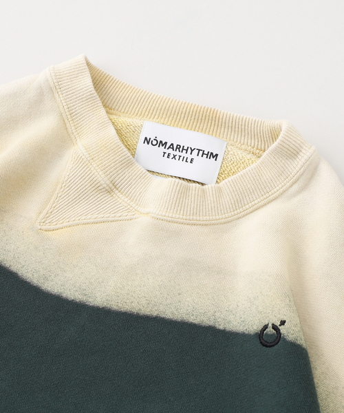JOURNAL STANDARD（ジャーナルスタンダード）の「NOMARHYTHM TEXTILE (ノーマリズム テキスタイル) SMU Hand Dye Twist Sweat（スウェット・メンズ・グリーン・LARGE/MEDIUM）」の3枚目の写真