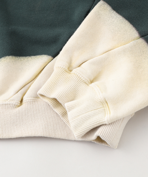 JOURNAL STANDARD（ジャーナルスタンダード）の「NOMARHYTHM TEXTILE (ノーマリズム テキスタイル) SMU Hand Dye Twist Sweat（スウェット・メンズ・グリーン・LARGE/MEDIUM）」の4枚目の写真