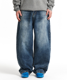 KICHUL（キチョル）の「Faded Washing Wide Denim Pants (Indigo)（デニムパンツ）」