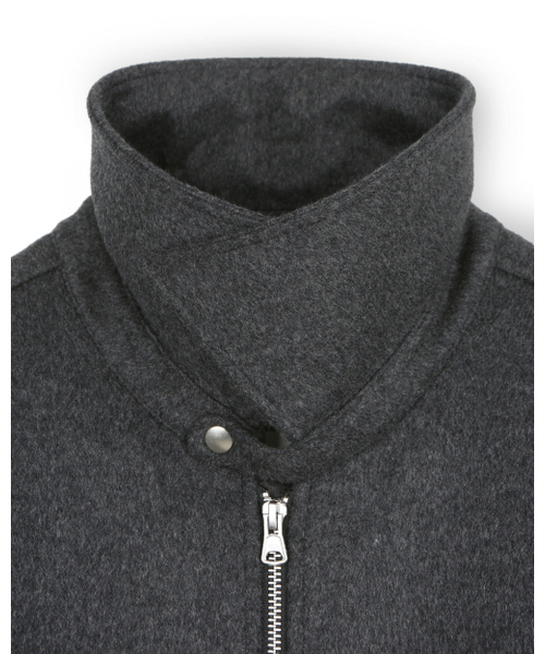 BESLOW（ビースロー）の「CASHMERE MILITARY ZIP-UP JACKET MELANGE CHARCOAL（その他アウター・メンズ・その他・SMALL/MEDIUM/LARGE/X-LARGE）」の3枚目の写真