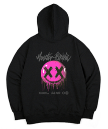 MONSTER REPUBLIC（モンスターリパブリック）の「モンスタースマイルピンクフードパーカー ブラック_8214（パーカー）」