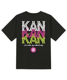 KTB0049 ツーカットライン 半袖Tシャツ - ブラック