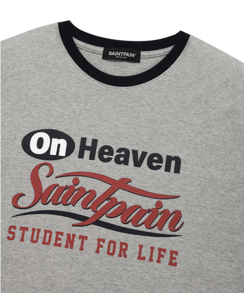 SAINTPAIN（セイントペイン）の「SPオンヘブンリングバイカラーTシャツ-メランジグレー（Tシャツ/カットソー・レディース・その他・LARGE/MEDIUM）」の3枚目の写真