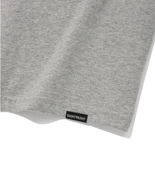 SAINTPAIN（セイントペイン）の「SPオンヘブンリングバイカラーTシャツ-メランジグレー（Tシャツ/カットソー・レディース・その他・LARGE/MEDIUM）」の6枚目の写真