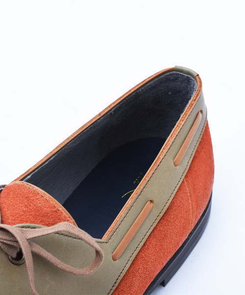 alfredoBANNISTER（アルフレッドバニスター）の「コンビネーションデッキシューズ（モカシン/デッキシューズ・メンズ・オレンジ/グレー/ホワイト/ブラック・41/42/39/43/44/40）」の5枚目の写真