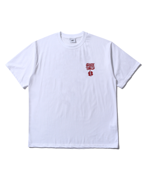 SEARCH410(サーチ410)の「ツインハートロゴ半袖Tシャツホワイト(Tシャツ/カットソー・メンズ・その他・SMALL/MEDIUM/LARGE)」の1枚目の写真