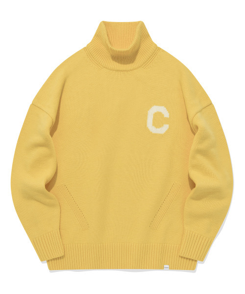COVERNAT(カバーナット)の「Cロゴタートルネックニットイエロー(ニット/セーター・レディース・その他・MEDIUM/LARGE/SMALL/X-LARGE)」の1枚目の写真