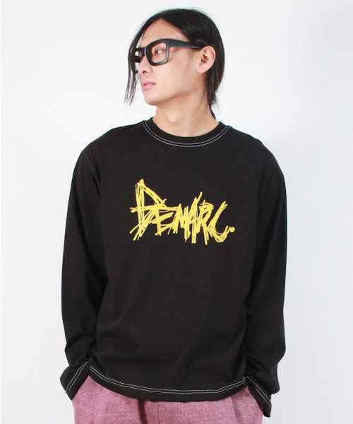 DEMARC(ドゥマーク)の「M GRAFFITI LOGO TEXT BOXY LONG SLEEVE - Black(Tシャツ/カットソー・メンズ・その他・MEDIUM/LARGE)」の2枚目の写真