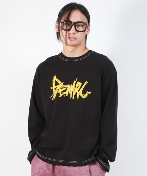 DEMARC(ドゥマーク)の「M GRAFFITI LOGO TEXT BOXY LONG SLEEVE - Black(Tシャツ/カットソー・メンズ・その他・MEDIUM/LARGE)」の3枚目の写真