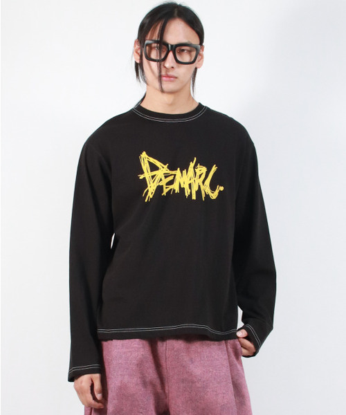 DEMARC(ドゥマーク)の「M GRAFFITI LOGO TEXT BOXY LONG SLEEVE - Black(Tシャツ/カットソー・メンズ・その他・MEDIUM/LARGE)」の4枚目の写真
