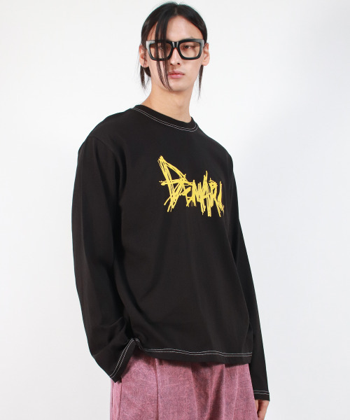 DEMARC(ドゥマーク)の「M GRAFFITI LOGO TEXT BOXY LONG SLEEVE - Black(Tシャツ/カットソー・メンズ・その他・MEDIUM/LARGE)」の5枚目の写真