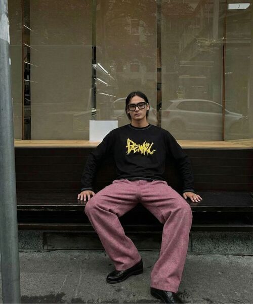 DEMARC(ドゥマーク)の「M GRAFFITI LOGO TEXT BOXY LONG SLEEVE - Black(Tシャツ/カットソー・メンズ・その他・MEDIUM/LARGE)」の6枚目の写真