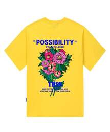 POSSIBILITY FLOWER Tシャツ - イエロー