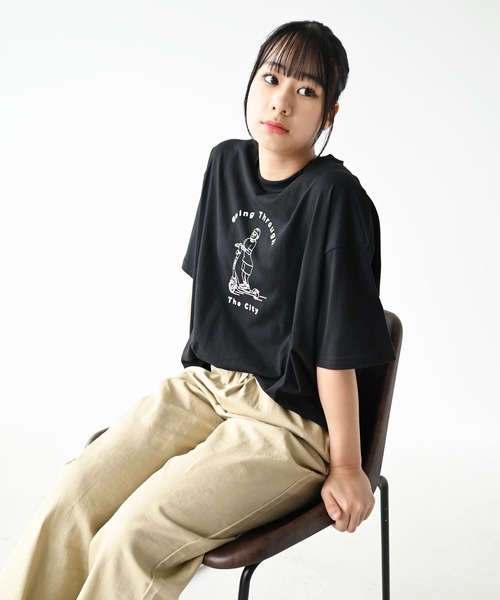 FOV(フォブ)の「FOV/フォブ Going Through Tシャツ(Tシャツ/カットソー・レディース・ブラック/ホワイト/ベージュ系その他・F)」の6枚目の写真