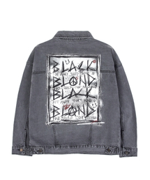BLACK BLOND（ブラック ブロンド）の「ビビディディスオーダーデニムジャケット（ダークグレー）（デニムジャケット）」