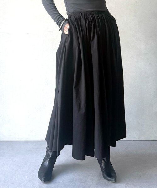 BEARDSLEY（ビアズリー）の「タックフレアスカート（スカート・レディース・ブラック/カーキ・FREE）」の13枚目の写真