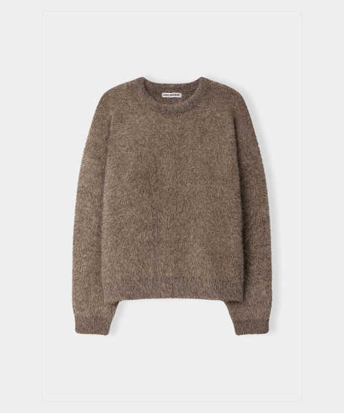 ANOLORCODE(アノローコード)の「ヘアリーミックスニット(ブラウン)(ニット/セーター・レディース・その他・MEDIUM/LARGE)」の2枚目の写真