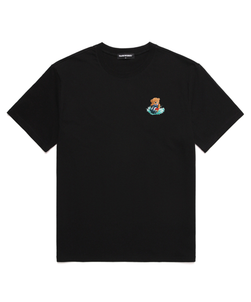 VANNWORKS(バンワークス)の「ZET SKI BEAR オーバーサイズ 半袖Tシャツ (VNDTS209) ブラック(Tシャツ/カットソー・レディース・その他・MEDIUM/SMALL/X-LARGE/XX-LARGE/LARGE)」の1枚目の写真