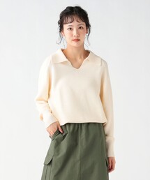 ガーター ポロ ニット