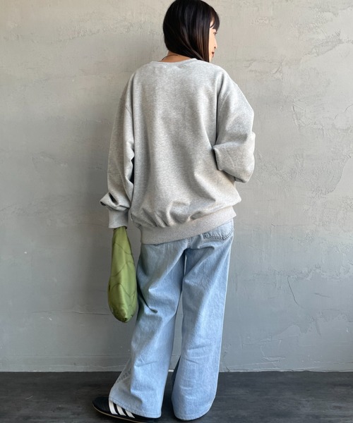 BEN DAVIS（ベンデイビス）の「【WEB限定】[BEN DAVIS/ベンデイビス] BEN’S刺繍 ビッグロゴ クルーネックスウェット【追加】（スウェット・レディース・グレー/ネイビー・XL/L/M）」の10枚目の写真